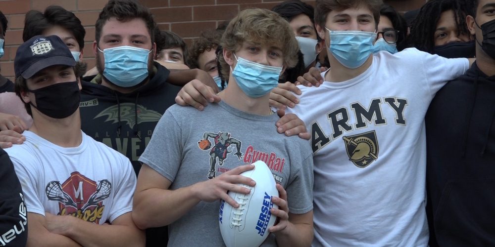 Michael Schmelzer of Montgomery takes home Central Jersey Week Six Game Ball