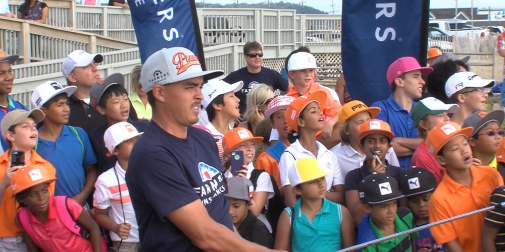 PGA’s Fowler blasts from the beach in Sea Bright