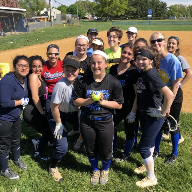 Allie Bridgman of Hightstown gets her JSZ South Jersey Game Ball!