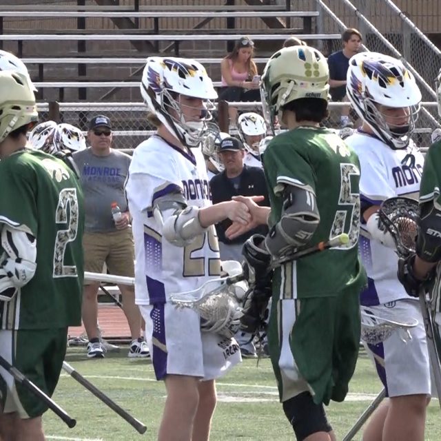 Monroe Boys Lacrosse blanks J.P. Stevens by 16!