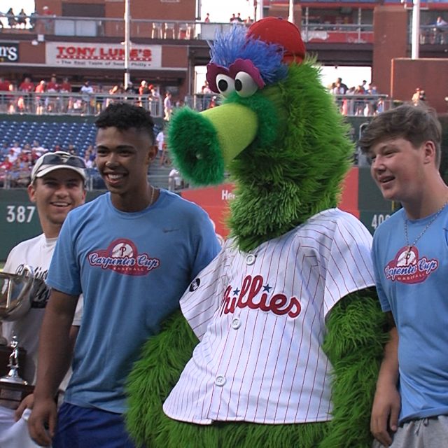 Phillies Recognize BurlCo for Winning Carpenter Cup Title