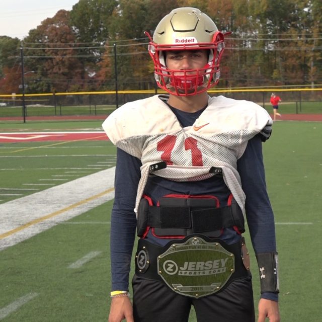 Edison’s Lucas Loffredo Won JSZ’s Week 8 Top Play Belt!