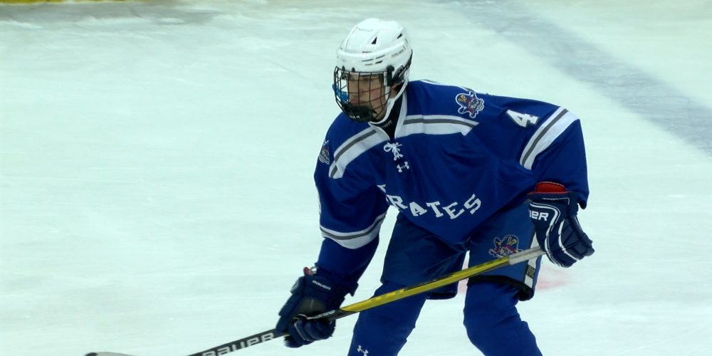 Pirates, Crimson Battle to Tie on the Ice