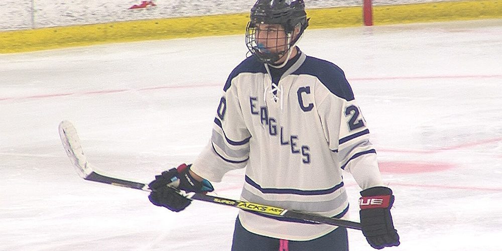 Eagles land in state Public “B” hockey quarterfinals with convincing home win