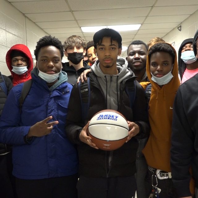 Nottingham’s J.P. Dickerson celebrates winning Central Jersey Game Ball