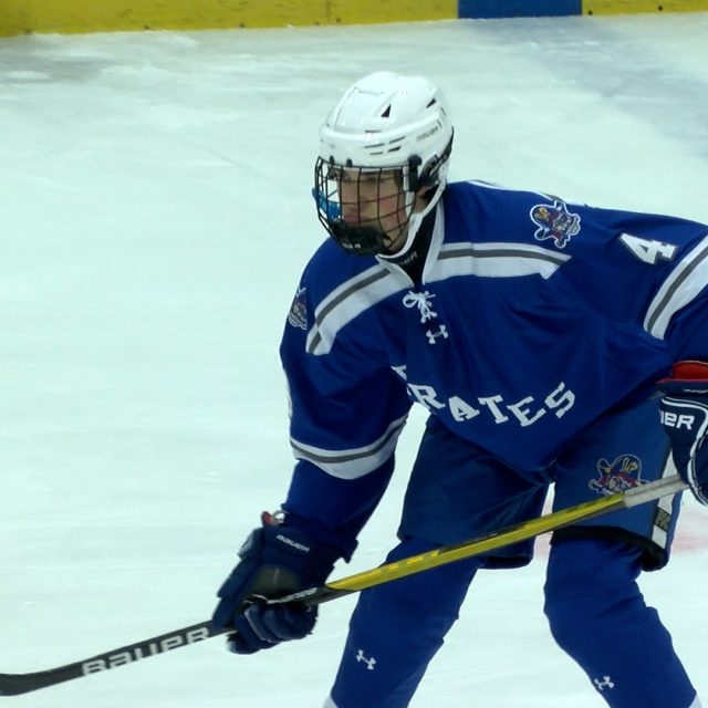 Pirates, Crimson Battle to Tie on the Ice