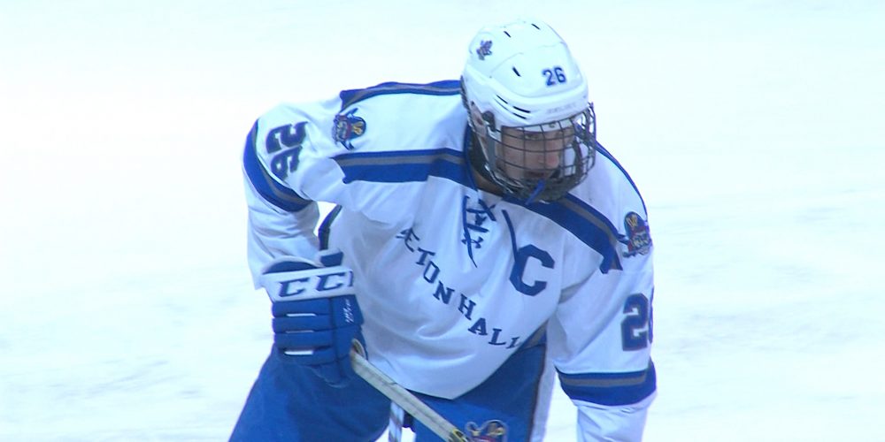 Seton Hall Prep opens state hockey playoffs with emphatic victory